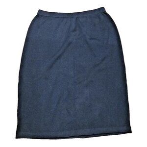 ST. JOHN Basics Black Santana Knit Pencil Skirt Sz 14